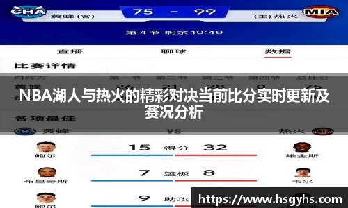 NBA湖人与热火的精彩对决当前比分实时更新及赛况分析